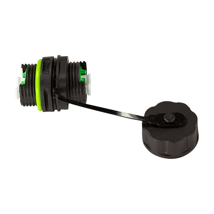 LogiLink Conector de fibra óptica Duplex LC para exteriores con prensaestopas y tapa antipolvo