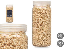 Giftdecor Bote Piedra Mostaza 700g con Piedras de 2-5 mm | 6.5 x 15.5 x 6.5 cm (Set de 12)