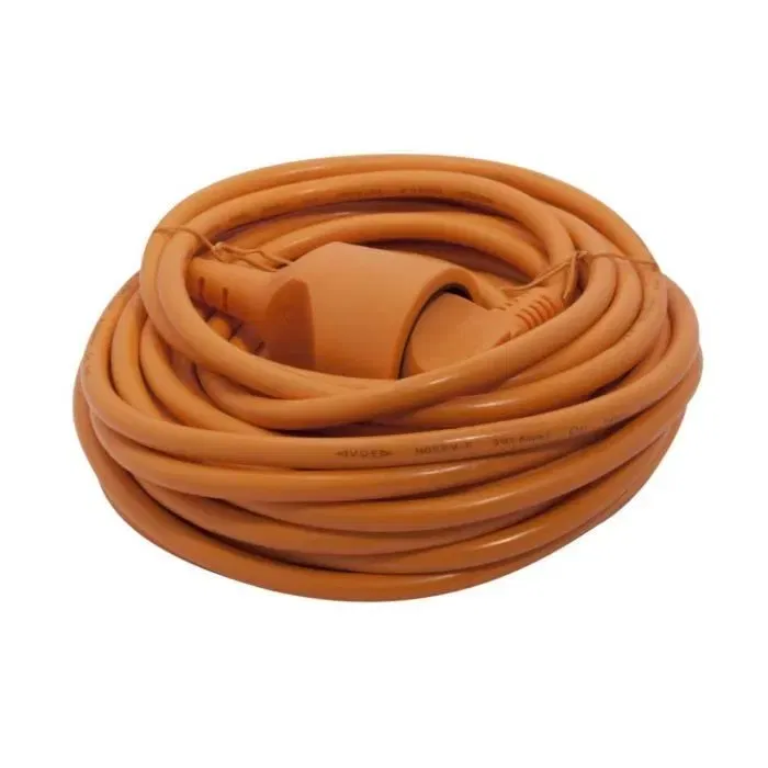 Chacon Cable de extensión HO5VVF 3x1.5 mm2 naranja 12 m Chacon Cable de extensión HO5VVF 3x1.5 mm2 naranja 12 m