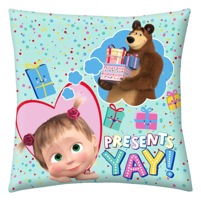 Halantex Cojín Masha and the Bear Presents Yay! 40 x 40 cm Halantex Cojín Masha and the Bear Presents Yay! 40 x 40 cm