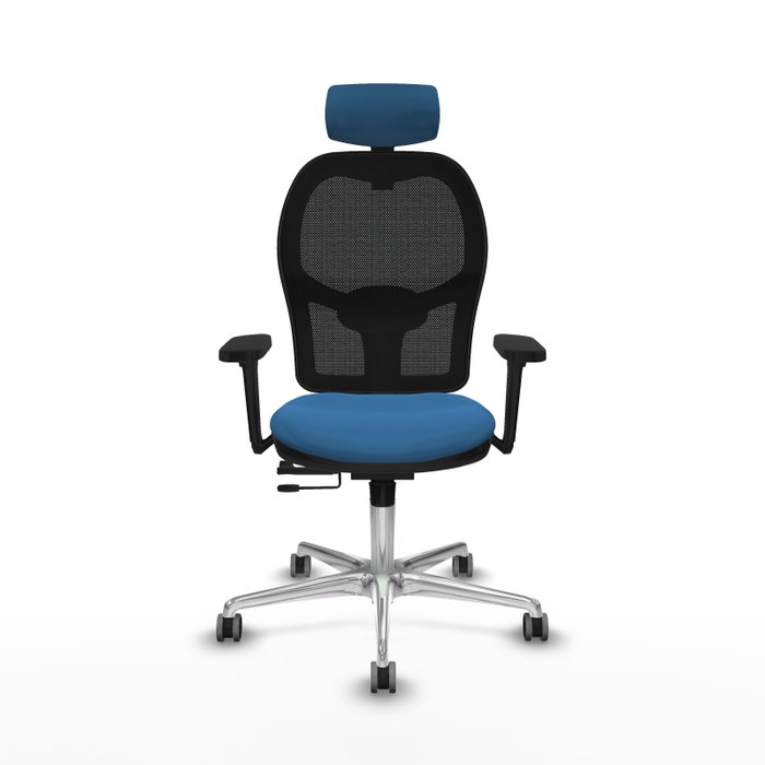 PIQUERAS Y CRESPO Silla de oficina Jorquera Azul claro y Negro