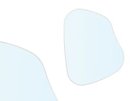 Giftdecor Espejo Forma Abstracta Blanco 68x53 cm (Set de 6)