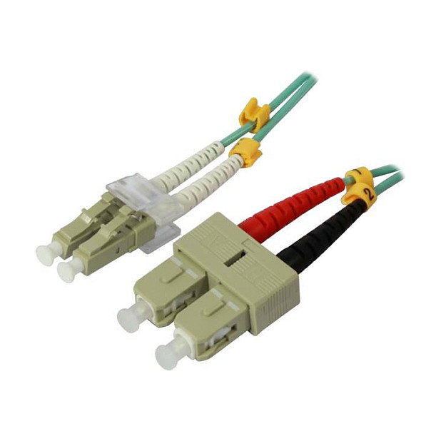 Synergy21 Cable de parche de fibra óptica OM3 0,5m LC-SC S216754 Synergy21 Cable de parche de fibra óptica OM3 0,5m LC-SC S216754