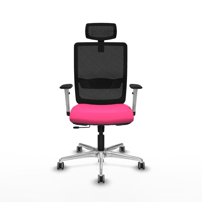 PIQUERAS Y CRESPO Silla de oficina Haches con mecanismo Sincro/Traslack Rosa y Negro PIQUERAS Y CRESPO Silla de oficina Haches con mecanismo Sincro/Traslack Rosa y Negro