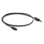 DeLOCK Cable de audio Toslink a Mini-TOSLINK, 1 m, Negro