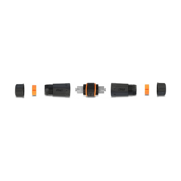 DeLOCK Conector de Cable LSA a LSA Cat.6A IP68 Impermeable Negro, S/UTP (STP), Hembra/Hembra, Derecho, para Cable 22/26 AWG