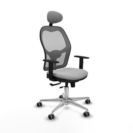 PIQUERAS Y CRESPO Silla de oficina Jorquera con mecanismo Sincro/Traslack Gris