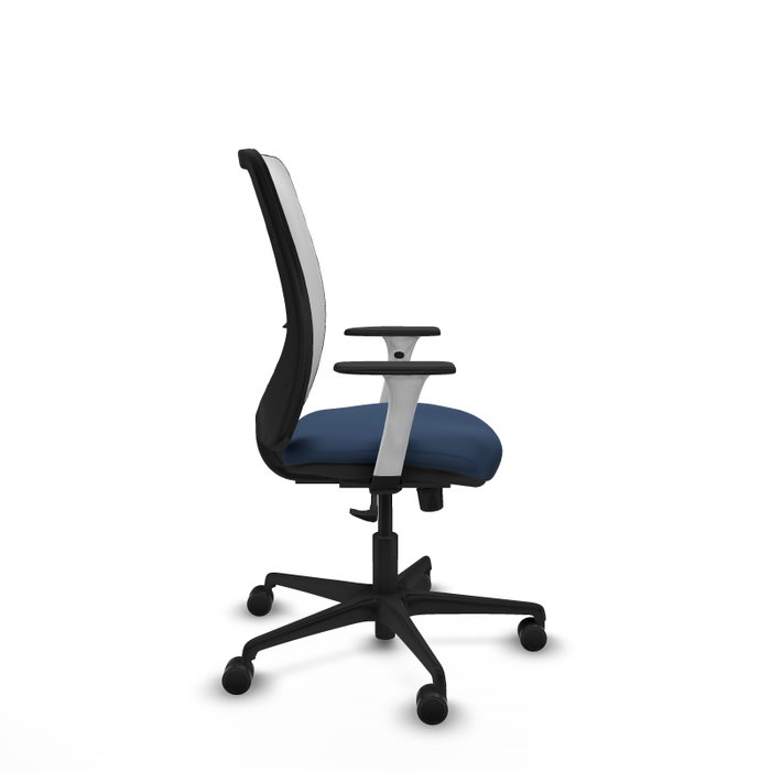 PIQUERAS Y CRESPO Silla de oficina Zulema con mecanismo Sincro, Azul marino y Blanco PIQUERAS Y CRESPO Silla de oficina Zulema con mecanismo Sincro, Azul marino y Blanco