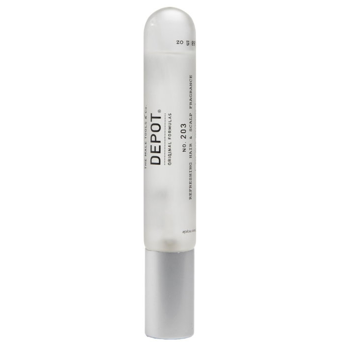 Depot 200 Hair Treatments No. 203 Bruma perfumada para el cabello para hombres, Menta, Jengibre & Cardamomo, 20 ml Depot 200 Hair Treatments No. 203 Bruma perfumada para el cabello para hombres, Menta, Jengibre & Cardamomo, 20 ml