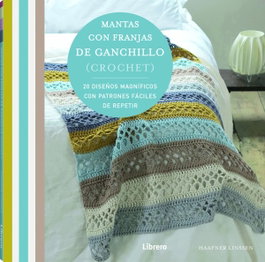 LIBRERO, MANTAS CON FRANJAS DE GANCHILLO (CROCHET) - Linssen, Haafner