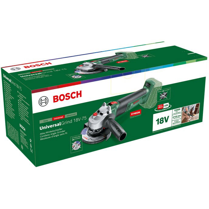 Bosch UniversalGrind 18V-75 Amoladora Angular 18V a Batería 125mm
