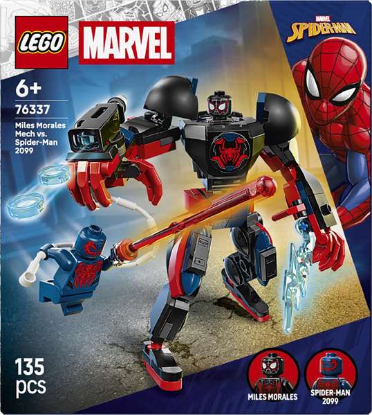 Lego - Juego de construcción de armadura robótica de Miles Morales vs. Spider-Man 2099 Lego - Juego de construcción de armadura robótica de Miles Morales vs. Spider-Man 2099