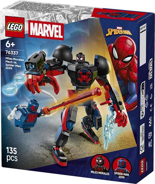 Lego - Juego de construcción de armadura robótica de Miles Morales vs. Spider-Man 2099 Lego - Juego de construcción de armadura robótica de Miles Morales vs. Spider-Man 2099