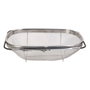 Cook Concept Escurridor con Asas Extensibles de Acero, Adaptable a Fregaderos, 34.5x24.5x11 cm
