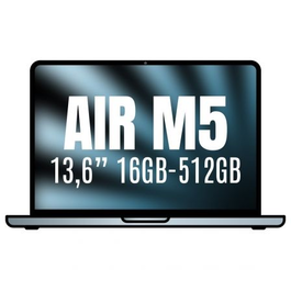 Apple MacBook Air 13,6 pulgadas (MDHH4Y/A) Laptop con chip M5 (CPU 10 núcleos, GPU 8 núcleos), 16 GB RAM, 512 GB SSD, pantalla Liquid Retina, color azul