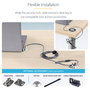 StarTech.com Candado de Seguridad Universal para Portátil Pack de 25 - 2m Cable Kensington/Nano/Noble - Llave Maestra