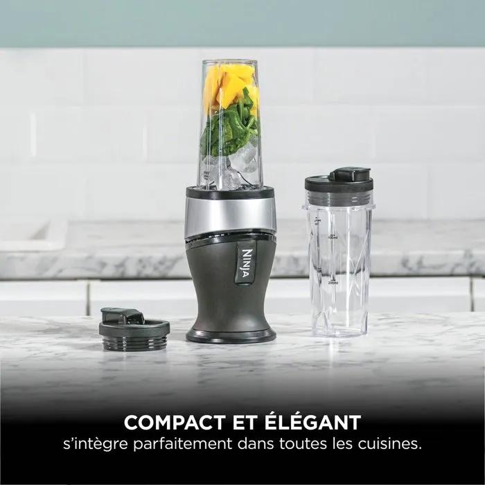 Ninja QB3001EUS Batidora de vaso individual con 2 vasos de 470 ml Ninja QB3001EUS Batidora de vaso individual con 2 vasos de 470 ml