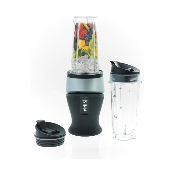 Ninja QB3001EUS Batidora de Vaso Individual para Smoothies 700W con 2 Vasos y Tapas de Viaje Ninja QB3001EUS Batidora de Vaso Individual para Smoothies 700W con 2 Vasos y Tapas de Viaje