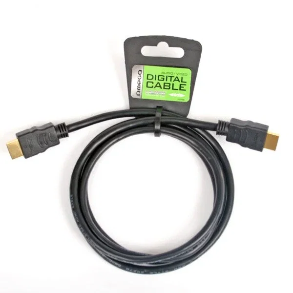 Omega Cable HDMI 1.4 1.5m Conector Tipo A Macho Negro - OCHB41
