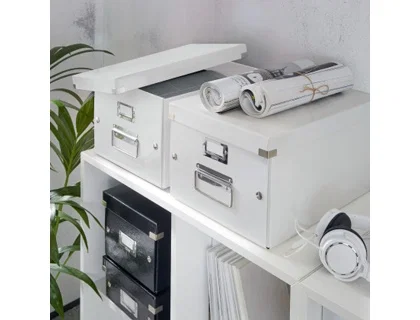 Leitz Caja Almacenamiento Click & Store WOW Cartón Reciclado Blanco 281x200x369 mm Leitz Caja Almacenamiento Click & Store WOW Cartón Reciclado Blanco 281x200x369 mm
