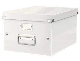 Leitz Caja Almacenamiento Click & Store WOW Cartón Reciclado Blanco 281x200x369 mm