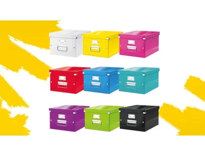 Leitz Caja Almacenamiento Click & Store WOW Cartón Reciclado Blanco 281x200x369 mm Leitz Caja Almacenamiento Click & Store WOW Cartón Reciclado Blanco 281x200x369 mm