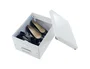 Leitz Caja Almacenamiento Click & Store WOW Cartón Reciclado Blanco 281x200x369 mm