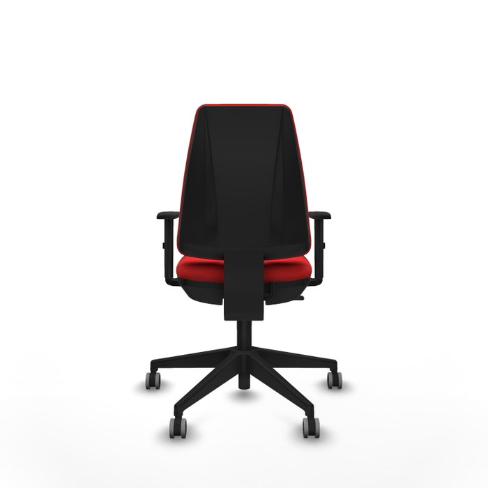 PIQUERAS Y CRESPO Silla de oficina Elche Rojo Similpiel con Brazos 1D PIQUERAS Y CRESPO Silla de oficina Elche Rojo Similpiel con Brazos 1D
