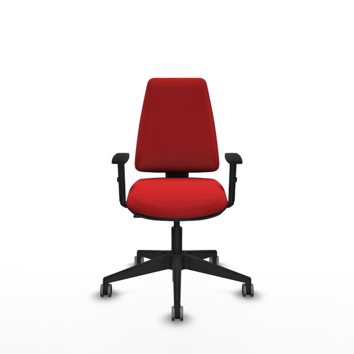 PIQUERAS Y CRESPO Silla de oficina Elche Rojo Similpiel con Brazos 1D PIQUERAS Y CRESPO Silla de oficina Elche Rojo Similpiel con Brazos 1D