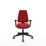 PIQUERAS Y CRESPO Silla de oficina Elche Rojo Similpiel con Brazos 1D