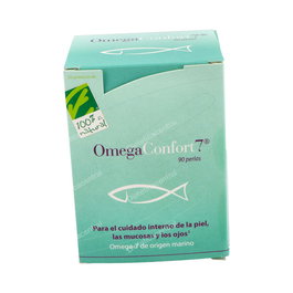 CIEN POR CIEN NATURAL Omegaconfort7 Cápsulas Omega 7 (210 mg Ácido Palmitoleico por Cápsula) 90 Cápsulas - Aceite de Pescado Estandarizado Provinal