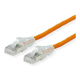 SECOMP DTWYLER Patchkabel Cat.6A (Class EA) S/FTP, CU 7702 flex LSOH, AMP v2, naranja, 2 m