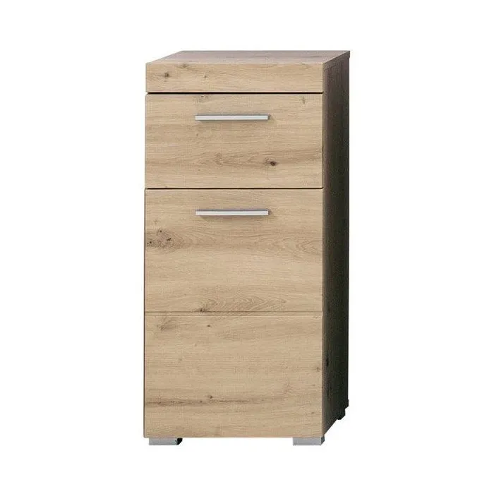 Trendteam Mueble Bajo de Baño AMANDA - 1 Puerta + 1 Cajón - Gris - L37 x P31 x H79 cm Trendteam Mueble Bajo de Baño AMANDA - 1 Puerta + 1 Cajón - Gris - L37 x P31 x H79 cm