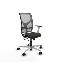 PIQUERAS Y CRESPO Silla de oficina Motilla con mecanismo Sincro/Traslack Negra y Gris