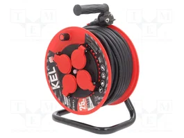 KEL Prolongador de alimentación H05RR-F 3G2,5mm2 25m negro