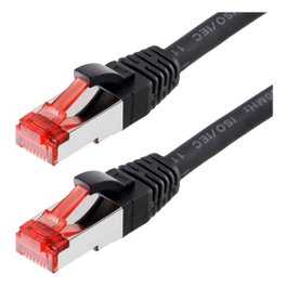 Helos Patchkabel Cat.6 S/FTP 30 m Negro