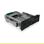 ICY BOX IB-173SSK Wechselrahmen para discos duros, 1x 2.5" + 1x 3.5" SATA/SAS a 2x SATA, bandeja Hot-Swap aluminio para bahía 5.25"