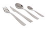 Quttin Cubertería de acero inoxidable 16 piezas modelo Hotel, juego de cubiertos con 4 tenedores, 4 cuchillos, 4 cucharas de mesa y 4 cucharas soperas, 6.78 kg (8 Unidades)