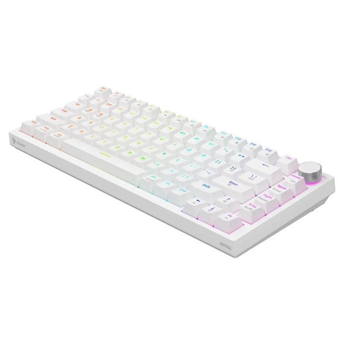 Savio ASTRAL White Teclado Magnético Outemu White Jade RGB con 82 teclas