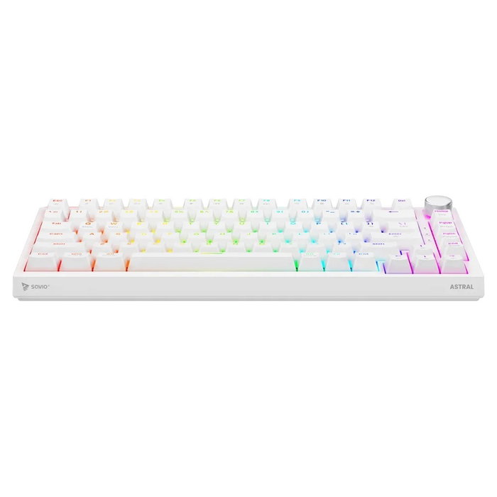 Savio ASTRAL White Teclado Magnético Outemu White Jade RGB con 82 teclas