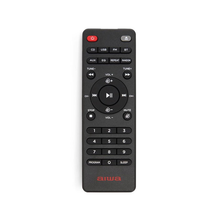 Aiwa Micro cadena MSBTU-550BK 50W RMS CD Radio AUX USB Negro Aiwa Micro cadena MSBTU-550BK 50W RMS CD Radio AUX USB Negro