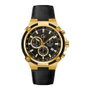 GC Reloj Y24011G2MF con caja dorada y correa de cuero negra