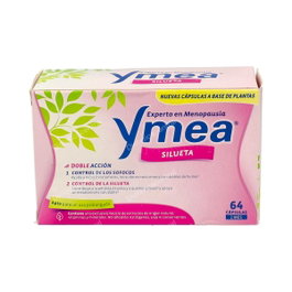 Ymea Silueta - Cápsulas para Sofocos y Cuidado de la Silueta en la Menopausia - Nueva Fórmula - 64 Cápsulas