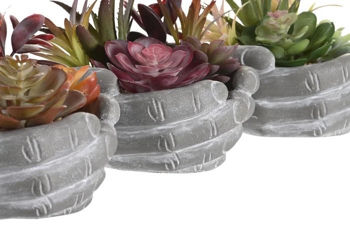 DKD Home Decor Planta Multicolor 17 x 16.5 x 18 cm (6 Unidades) Decoración Hogar