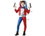 Disfraz Infantil de Arlequina Azul y Rojo con Chaqueta, Camiseta y Pantalón para Niña 3-4 Años
