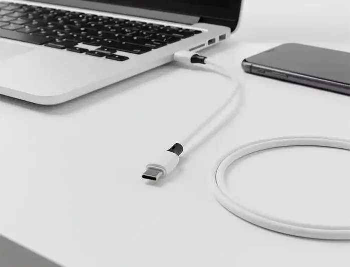 Q-connect Cable USB-C a USB-A PVC 2m Blanco