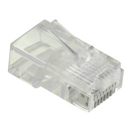 VALUE Conector Modular RJ-45 Cat5e Transparente, Paquete de 10 Unidades, Ref. 21.99.3060