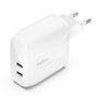 Belkin BoostCharge Pro 60W Dual USB-C Blanco