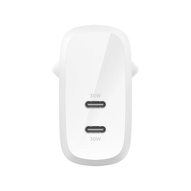 Belkin BoostCharge Pro 60W Dual USB-C Blanco
