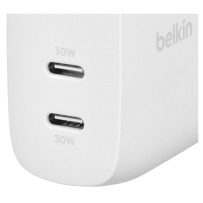 Belkin BoostCharge Pro 60W Dual USB-C Blanco